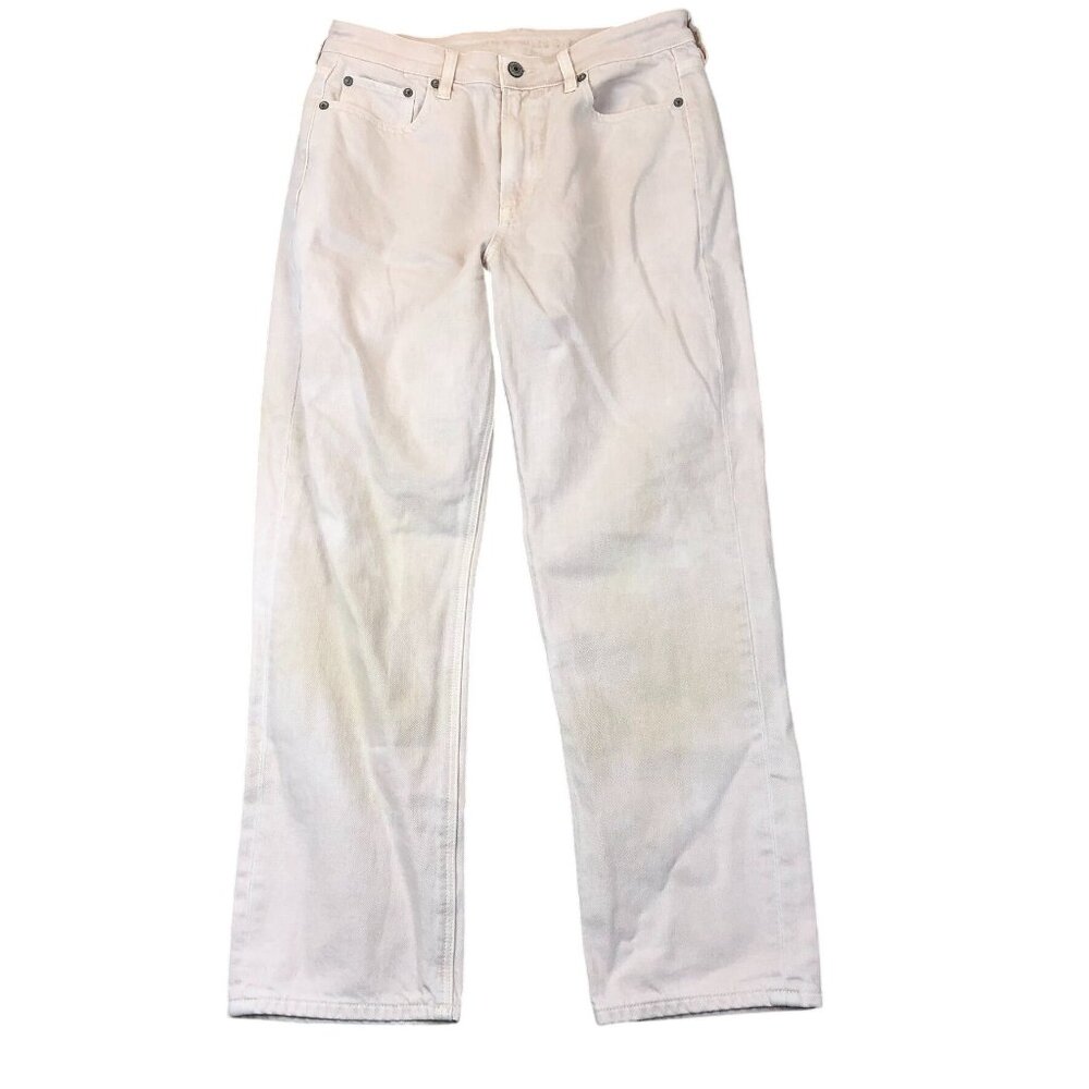 American Eagle Women's Jeans Size 10 Straight Leg Classic Casual Beige Travel